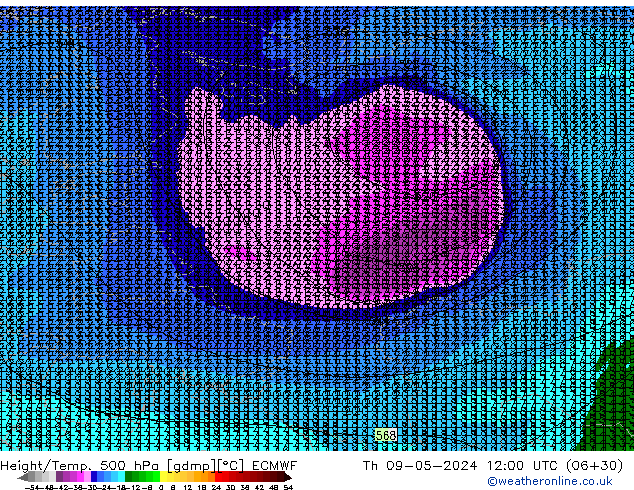 Z500/Regen(+SLP)/Z850 ECMWF do 09.05.2024 12 UTC