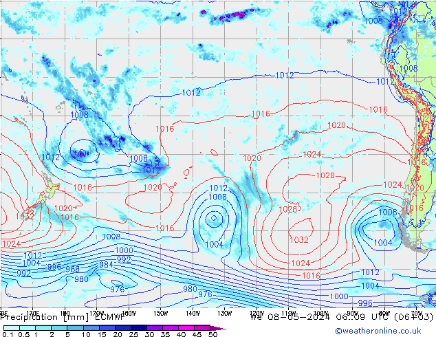 Précipitation ECMWF mer 08.05.2024 09 UTC