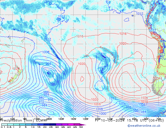 Precipitation ECMWF Fr 10.05.2024 18 UTC