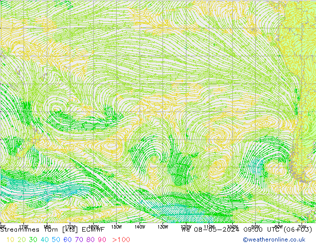 Rüzgar 10m ECMWF Çar 08.05.2024 09 UTC