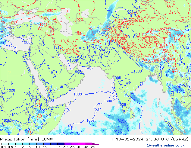 Precipitation ECMWF Fr 10.05.2024 00 UTC