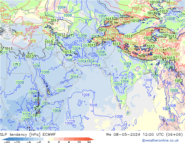 变压 ECMWF 星期三 08.05.2024 12 UTC