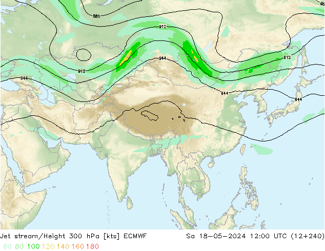 Courant-jet ECMWF sam 18.05.2024 12 UTC