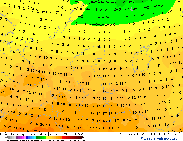 Z500/Rain (+SLP)/Z850 ECMWF So 11.05.2024 06 UTC