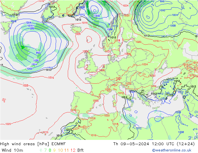 Sturmfelder ECMWF Do 09.05.2024 12 UTC