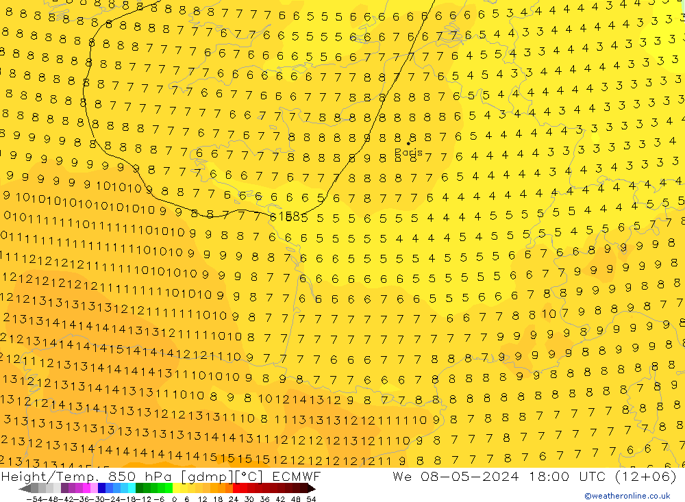 Z500/Rain (+SLP)/Z850 ECMWF ср 08.05.2024 18 UTC