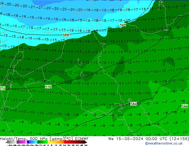 Z500/Rain (+SLP)/Z850 ECMWF We 15.05.2024 00 UTC