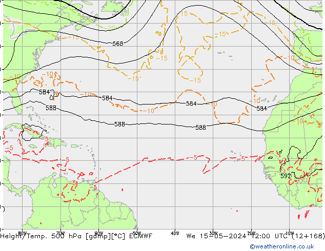 Z500/Rain (+SLP)/Z850 ECMWF ��� 15.05.2024 12 UTC