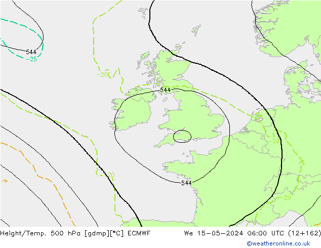 Z500/Rain (+SLP)/Z850 ECMWF ср 15.05.2024 06 UTC