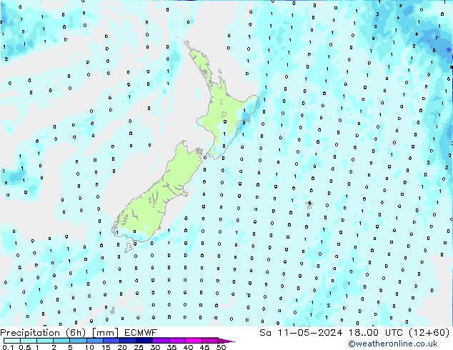 Z500/Regen(+SLP)/Z850 ECMWF za 11.05.2024 00 UTC