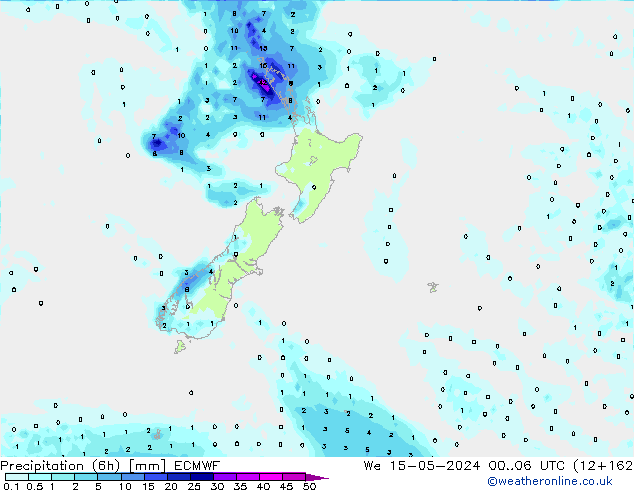 Z500/Rain (+SLP)/Z850 ECMWF We 15.05.2024 06 UTC