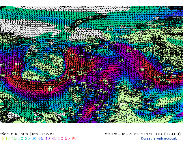  500 hPa ECMWF  08.05.2024 21 UTC