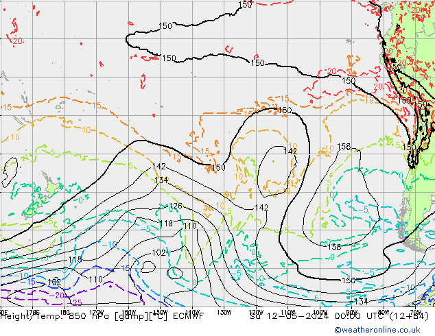 Z500/Regen(+SLP)/Z850 ECMWF zo 12.05.2024 00 UTC