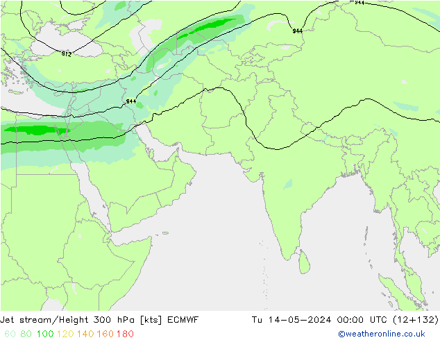 джет ECMWF вт 14.05.2024 00 UTC