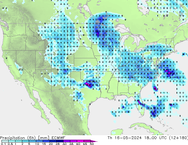 Z500/Rain (+SLP)/Z850 ECMWF  16.05.2024 00 UTC