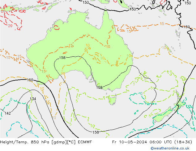 Z500/Regen(+SLP)/Z850 ECMWF vr 10.05.2024 06 UTC