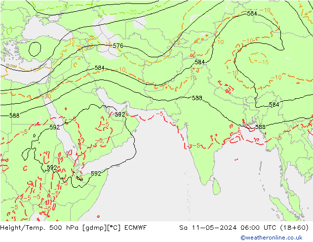 Z500/Rain (+SLP)/Z850 ECMWF So 11.05.2024 06 UTC