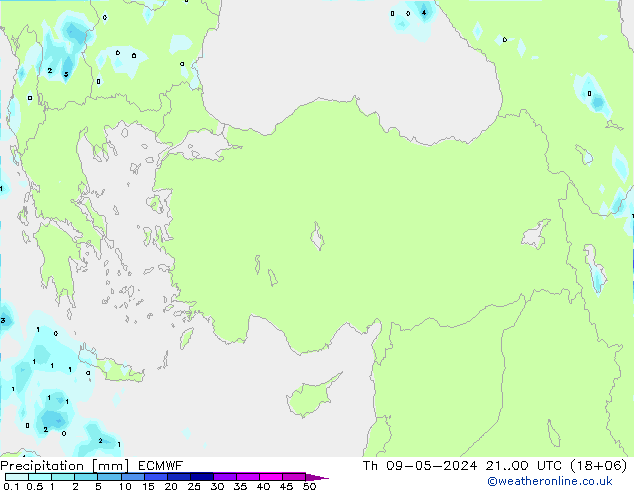 Precipitation ECMWF Th 09.05.2024 00 UTC