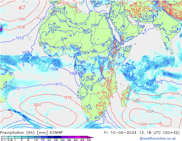 Z500/Rain (+SLP)/Z850 ECMWF vie 10.05.2024 18 UTC