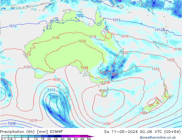 Z500/Rain (+SLP)/Z850 ECMWF So 11.05.2024 06 UTC