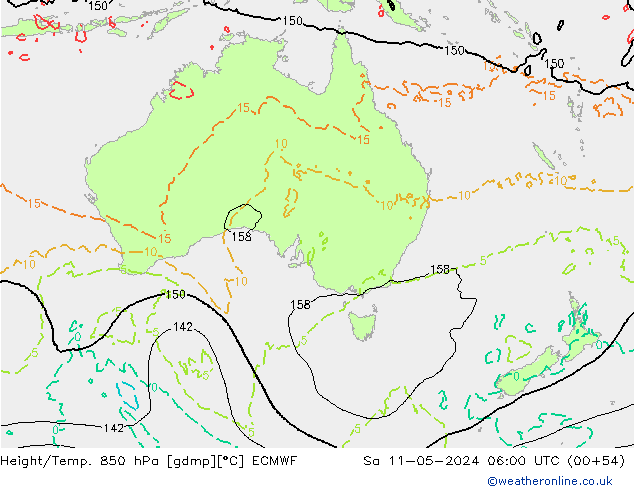 Z500/Rain (+SLP)/Z850 ECMWF So 11.05.2024 06 UTC