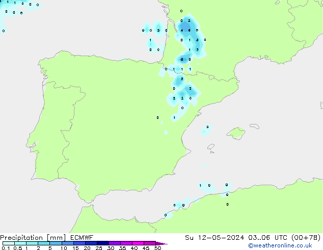 Precipitación ECMWF dom 12.05.2024 06 UTC
