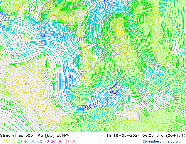  500 hPa ECMWF  16.05.2024 06 UTC