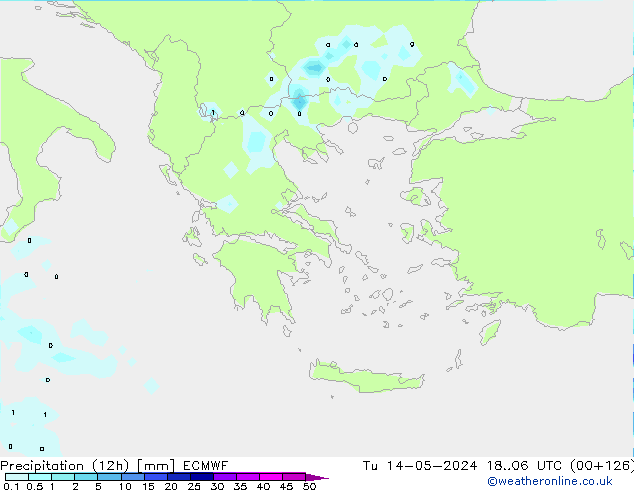 Precipitazione (12h) ECMWF mar 14.05.2024 06 UTC