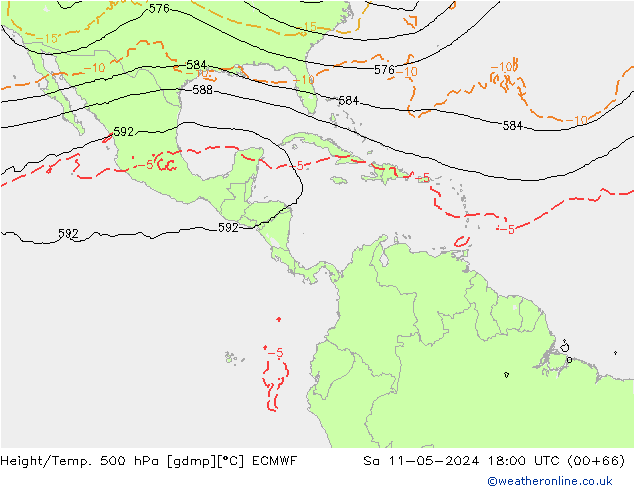 Z500/Rain (+SLP)/Z850 ECMWF So 11.05.2024 18 UTC