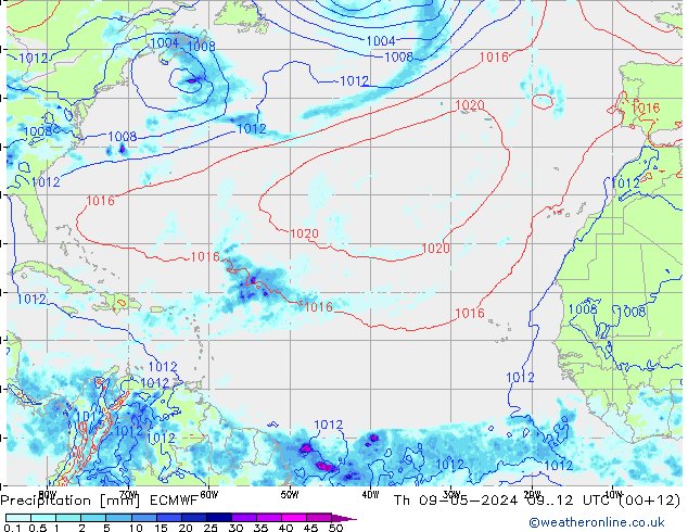 Precipitation ECMWF Th 09.05.2024 12 UTC