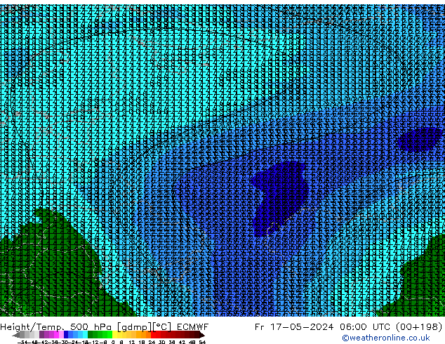 Height/Temp. 500 hPa ECMWF Fr 17.05.2024 06 UTC