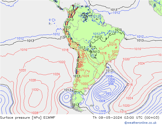 Bodendruck ECMWF Do 09.05.2024 03 UTC