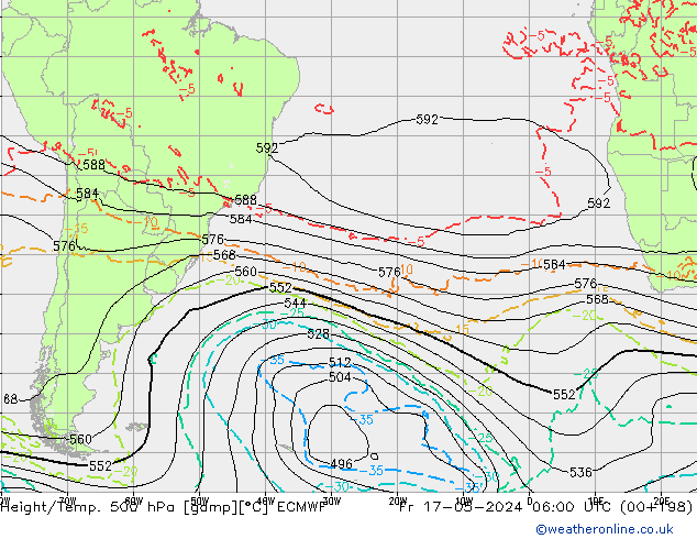 Z500/Rain (+SLP)/Z850 ECMWF ven 17.05.2024 06 UTC