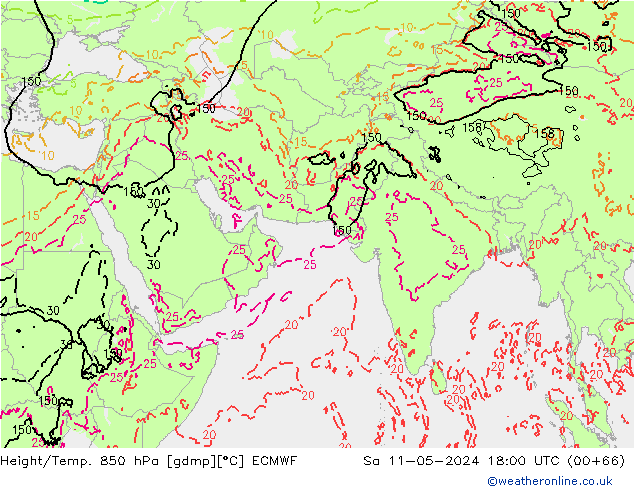 Z500/Rain (+SLP)/Z850 ECMWF so. 11.05.2024 18 UTC