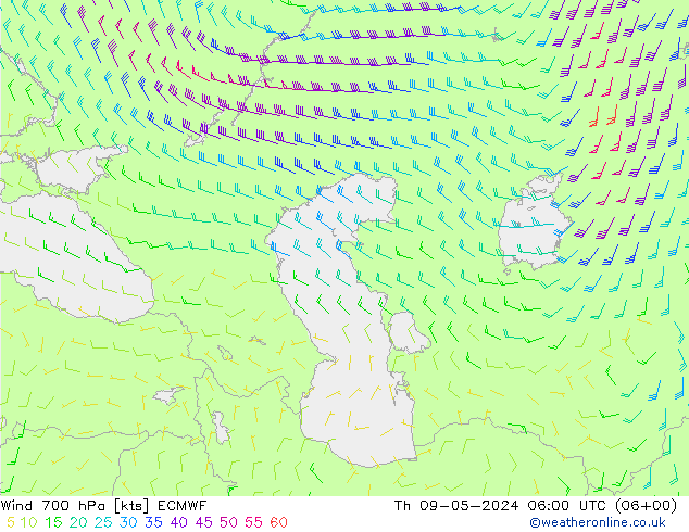  700 hPa ECMWF  09.05.2024 06 UTC