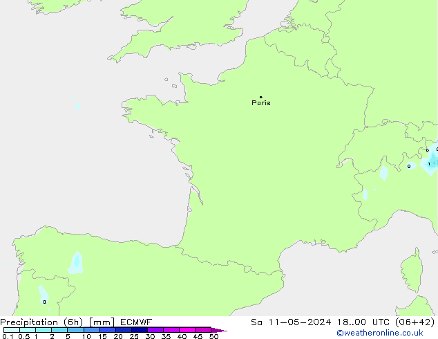 Z500/Regen(+SLP)/Z850 ECMWF za 11.05.2024 00 UTC