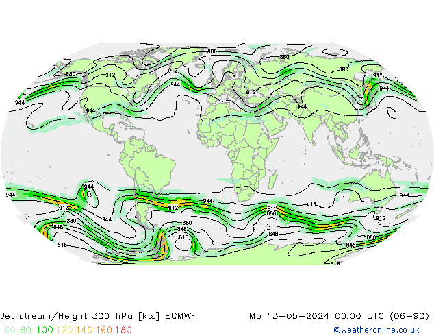 Polarjet ECMWF Mo 13.05.2024 00 UTC