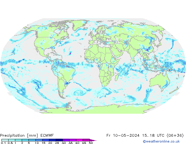 precipitação ECMWF Sex 10.05.2024 18 UTC