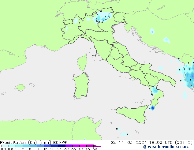 Z500/Regen(+SLP)/Z850 ECMWF za 11.05.2024 00 UTC