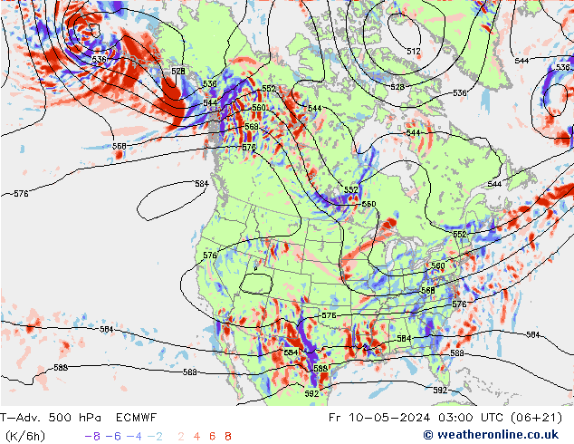 T-Adv. 500 hPa ECMWF Fr 10.05.2024 03 UTC