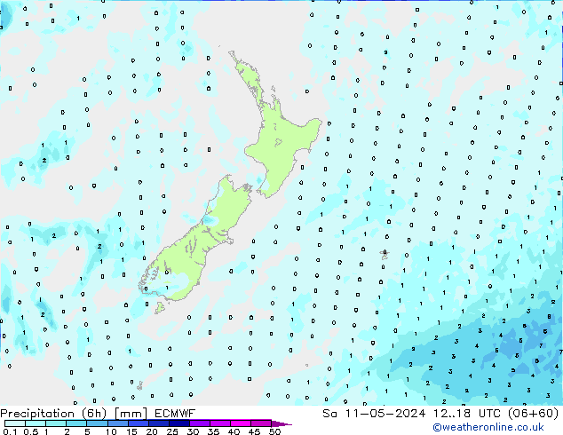 Z500/Rain (+SLP)/Z850 ECMWF So 11.05.2024 18 UTC