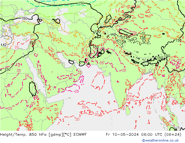Z500/Rain (+SLP)/Z850 ECMWF pt. 10.05.2024 06 UTC