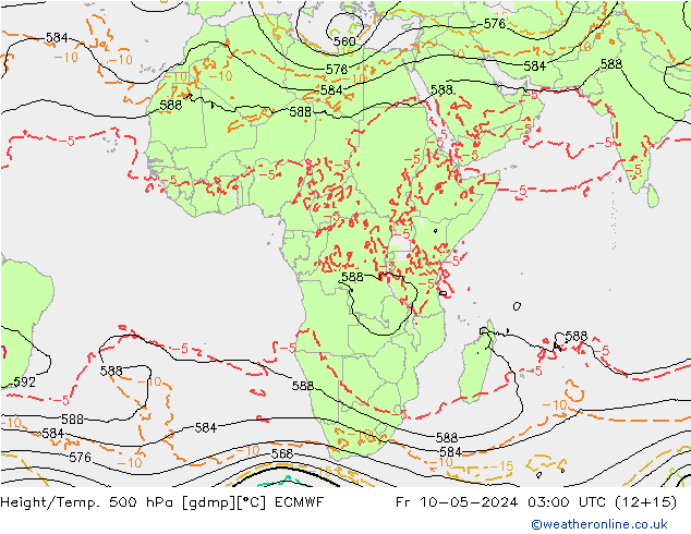 Height/Temp. 500 hPa ECMWF pt. 10.05.2024 03 UTC