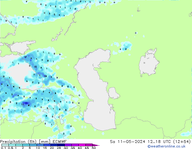 Z500/Rain (+SLP)/Z850 ECMWF sáb 11.05.2024 18 UTC