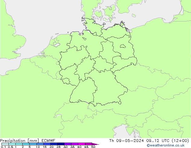 Precipitación ECMWF jue 09.05.2024 12 UTC