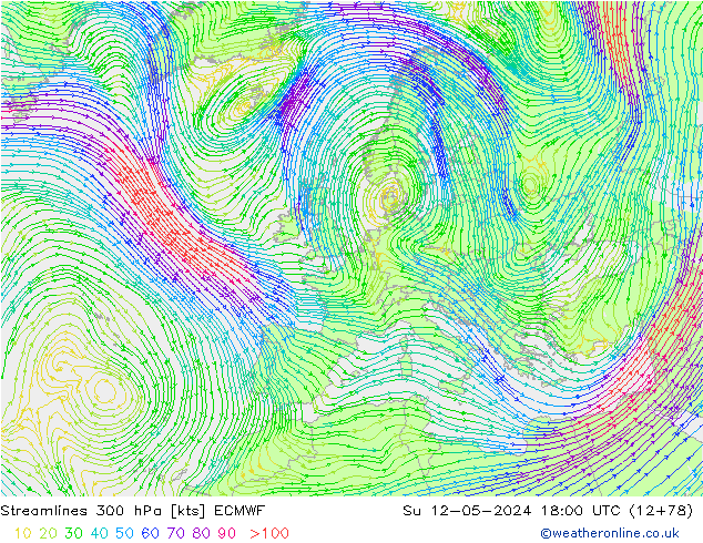  300 hPa ECMWF  12.05.2024 18 UTC