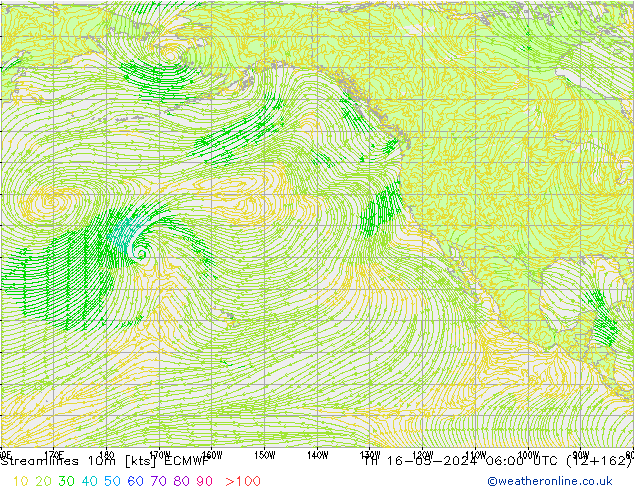 ветер 10m ECMWF чт 16.05.2024 06 UTC