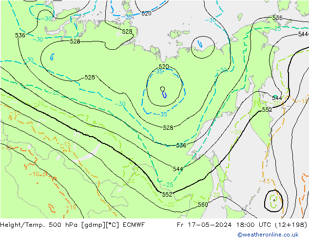 Z500/Rain (+SLP)/Z850 ECMWF pt. 17.05.2024 18 UTC