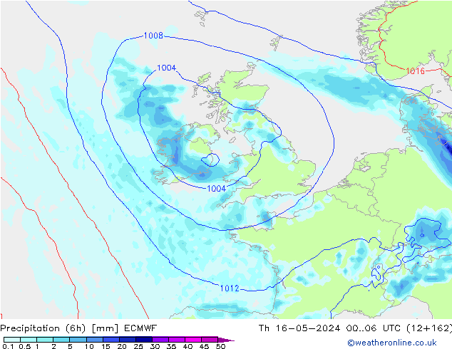 Z500/Rain (+SLP)/Z850 ECMWF чт 16.05.2024 06 UTC