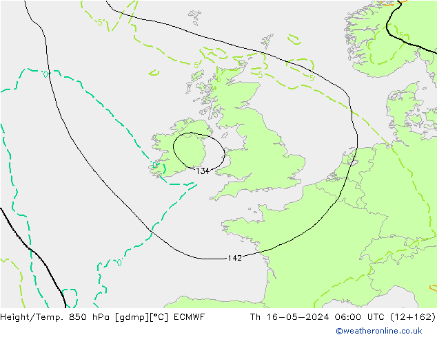 Z500/Rain (+SLP)/Z850 ECMWF чт 16.05.2024 06 UTC